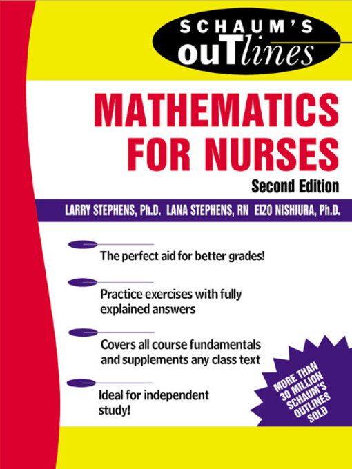 Title details for Mathematics for Nurses by Larry J. Stephens - Available